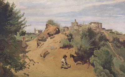 Jean Baptiste Camille  Corot Le chevrier de Genzano (mk11) Sweden oil painting art